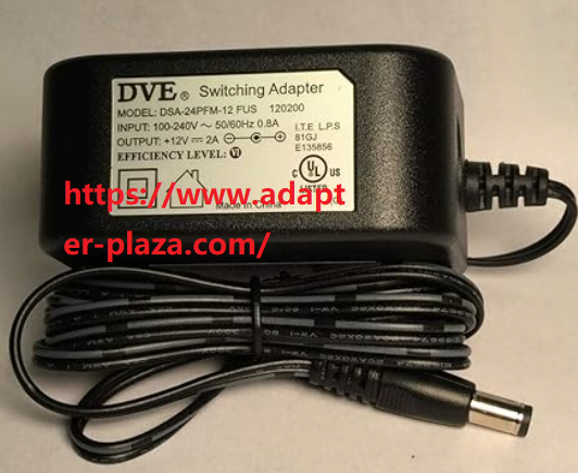 DVE DSA-24PFM-12 FUS / DSA-42D-12 12V 2A / 3.5A 39W AC Switching Adapter 120350 for Moni
